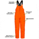 Blocker Drencher Insulated Bib - Men's, Extra Large, Blaze Orange, 1410829