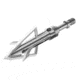 CrossFire Gravedigger Broadhead Hybrid Mechanical Cut-On-Contact Tip, Stainless Steel Blades, Silver, 100 Grain, 3 Pack, BLS10775