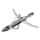 CrossFire Gravedigger Broadhead Hybrid Mechanical Chisel Tip, Stainless Steel Blades, Silver, 100 Grain, 3 Pack, BLS10777
