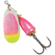 Blue Fox Classic Vibrax 00, Sinkin, 2in, 7/64oz, Pink Scale/ Chartreuse Tip UV, 60-00-314IC