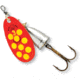 Blue Fox Classic Vibrax Spinner, 3/8 oz, Fluorescent Red/Fluorescent Yellow/Silver UV, 60-40-326IC