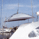 Blue Performance Free Hanging Sunshade, Large, PC170
