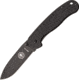 Blue Ridge Knives Avispa Black Handle Black Knife, Black/Black BRK1301B