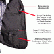 Blue Stone Safety Concealment Vest, Black, XL 40-43 C566-004