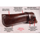 Blue Stone Safety Wild Bill Holster 6in Barrel /Left Hand, Mahogany, Revolvers