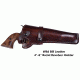 Blue Stone Safety Wild Bill Holster 6in Barrel /Right Hand, Mahogany, Revolvers