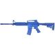 Blueguns Colt M4 Training Guns, Not Weighted, No Light/Laser Attachment, Rifle, Open Stock, Fwd Rail, Blue, FSM4R