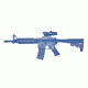 Blue Training Guns by Rings M4 Ftop Ostck Frail Acog Blu - FSM4CFTRACOG