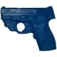Blueguns Smith &amp; Wesson M&amp;P Shield Training Guns, Not Weighted, Crimson Trace CTC Laserguard, Handgun, w/C.T. Laserguard, Blue, FSSWSHIELDCT