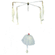 Blue Water Candy 4-Arm Umbrella with Parachute, 4oz, White, 1516