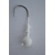 Blue Water Candy X-Eyed Ball Jig Head, 1/4 oz, White, 5/Pack, 24114