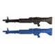 Blueguns Blueguns - Rubber M60 Machine Gun, Black, Blue