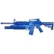 Blueguns Colt M4 Training Guns, Weighted, No Light/Laser Attachment, Rifle, Blue, Closed Stock, FSM4CSM203W