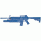 Blueguns Training Long Gun - M4 Open Stock Fwd Rail W/ M203 - FSM4RM203W