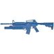 Blueguns Colt M4 Training Guns, Weighted, No Light/Laser Attachment, Rifle, Blue, Open Stock, Fwd Rail, M203 Grenade Launcher, FSM4RM203W