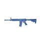 Blueguns Colt M4 Training Guns, Weighted, No Light/Laser Attachment, Rifle, Blue, Flat Top, Open Stock, Fwd Rail, 14in Barrel, FSM4FTR14W