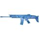 Blueguns FN Herstal SCAR 16S Training Guns, Not Weighted, No Light/Laser Attachment, Handgun, Closed Stock, Blue, FSFNSCAR16SCS