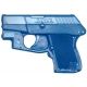 Blueguns Kel-Tec P-3AT Training Guns, Not Weighted, Crimson Trace CTC Laserguard, Handgun, Blue, FSKTP3ATCT