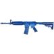 Blueguns Colt M4 Training Guns, Unweighted, w/o Light/Laser Attachment, Rifle, Flat Top Open Stock, 14in Barrel, Blue, FSM4FT14
