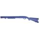 Blueguns Mossberg Model 590A1 Training Guns, Not Weighted, No Light/Laser Attachment, Shotgun, w/20in Barrel, Fwd Rail, Blue, FS590A1R