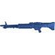 Blueguns Universal M60 Machine Gun Training Guns, Not Weighted, No Light/Laser Attachment, Rifle, Blue, FSM60