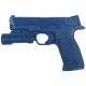 Blueguns Smith &amp; Wesson M&amp;P 40 Training Guns, Not Weighted, No Light/Laser Attachment, Handgun, Small Backstrap, w/TLR-1, Blue, FSSWMP40SB-TLR1
