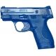 Blueguns Smith &amp; Wesson M&amp;P Shield Training Guns, Not Weighted, No Light/Laser Attachment, Handgun, Blue, FSSWSHIELD