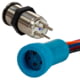 BlueWater 19mm Push Button Switch - Off/On/On Contact - Blue/Green/Red LED, One Size, 9057-3113-1