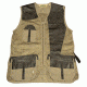 Bob Allen 285M Mesh and Leather Shooting Vest,Khaki,M,Left Hand 45005
