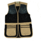 Bob Allen 290M Shooting Vest - Full Mesh Dual Leather Pads KHAKI XXL