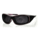 Bobster ZOE Sunglasses - Black/Purple Frame, Anti-Fog Smoked BZOE401