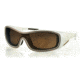 Bobster ZOE Sunglasses - Pearl Frame, Gold Mirror Brown Lens BZOE501