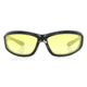 Bobster Charger Sunglasses - Black Frame, Anti Fog Yellow Lens ECHA001Y