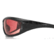 Bobster Charger Sunglass, Blk Frame, Rose Lenses ECHA001R