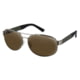 Bobster Bobster Commander Sunglasses, Matte Metallic Olive/Brushed Bronze Frame, Brown HD Silver Lens, BCOM102HD