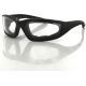 Bobster Foamerz 2 Sunglasses, Clear Anti-fog Lenses, Black Frame, ES214C