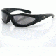 Bobster Low Rider II Convertible Eyewear, Black Frame and 3 Sets of Lenses ELR201
