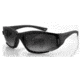 Bobster Resolve Interchangeable Sunglasses - Black Frame w Anti-fog Smoked and Clear Lens ERES101