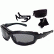 Bobster Road Hog II Convertible Goggle - Sunglass Action Eyewear Bifocal RX Prescription Lens System