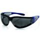 Bobster Shield II Sunglasses, Blue Frame, Smoked Grey Lens, ESH211