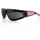 Bobster Shield II Sunglasses, Red Frame, Smoked Grey Lens, ESH221