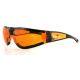 Bobster Shield II Sunglasses, Black Frame, Amber Lens, ESH202