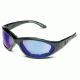 Body Specs Goggles BSG, Black Frame / Blue Mirror Lens and Light Rust &amp; Clear and Extra Lens Set