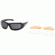 Body Specs Z-001 Sunglass Black Grilamid TR-90 Frame with PC Smoke Clear and Light Rust Lens Z-001 BLACK.13