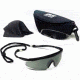 Body Specs Pistol Pro Black Frame Sunglasses Smoke and Clear Lens