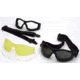 Body Specs Pistol Pro Black Goggles Smoke, Clear, Yellow Lenses