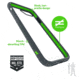 Bodyguardz Unequal iPhone 7 Contact, Grey/Green, Grey/Green, BG-47513