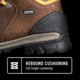Bogs Bedrock 8 Inch Waterproof Leather Boots - Mens, Brown Multi, 8.5, 72303-249-M8-