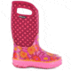 Bogs Classic Flower Dots Boot,Cherry,Size 1 71436-610-1