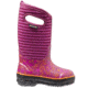 Bogs Classic Flower Stripes Boot,Fuchsia,Size 12 71560-660-12
